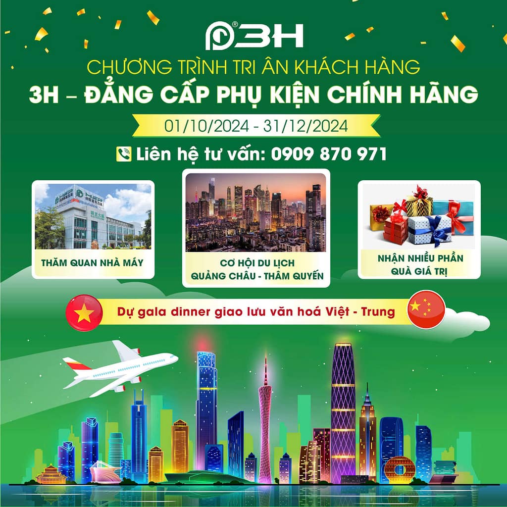 3H- ĐẲNG CẤP PHỤ KIỆN CHÍNH HÃNG