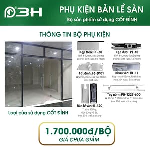 Bộ phụ kiện bản lề sàn 3H