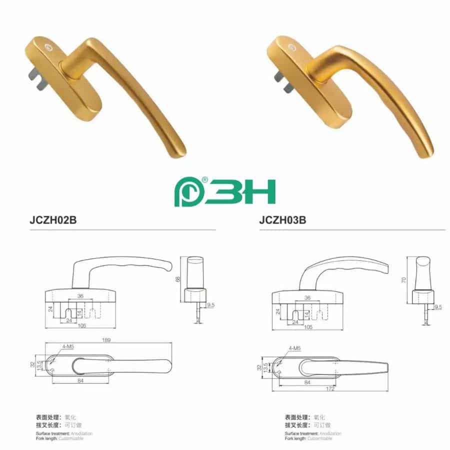 Khóa cửa nhôm cao cấp