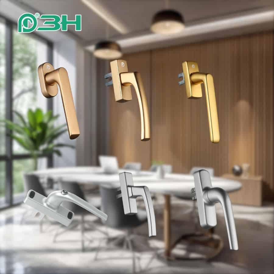 Tay nắm âm cửa nhôm 3H